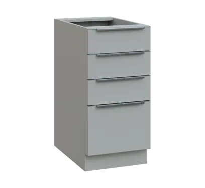 SIS - 4Z41 spodní skříňka, 4-zásuvková, 870x400x600, šedá